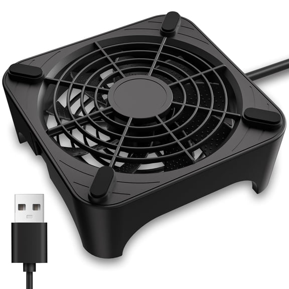X1 USB Cooling Fan, 18dB Ultra Quiet 120mm Computer Fan with Built-in Cable, Portable Fast Suitable for Router, Receiver, Amplifier, DVR, PlayStation, Xbox, Cabinet More