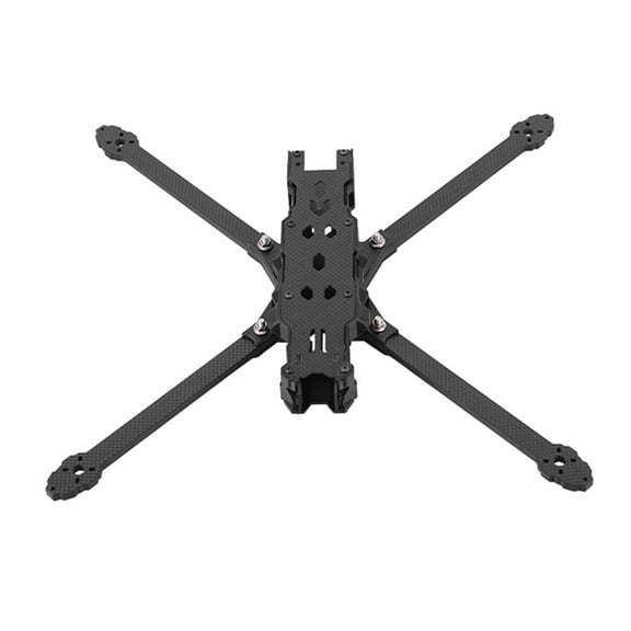 X10 10-Inch Carbon Fiber Frame Traverser Kit 440mm Wheelbase with Side Panels FPV Drone Positive X-Row Racks,1 x Rack Kit,Black