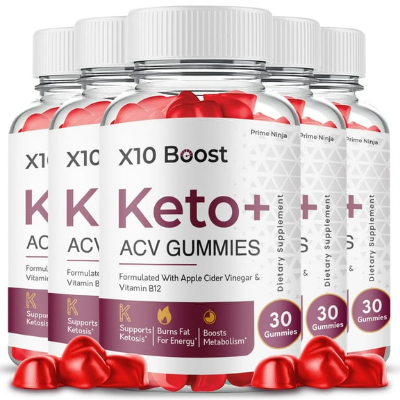 X10 Boost Keto ACV Gummies (5 Pack)