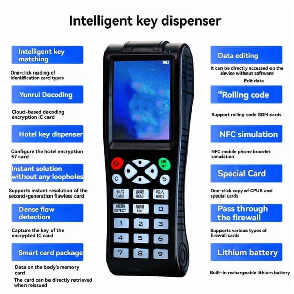 X10 Smart Card Reader NFC Clone Copier RFID Token Writer IC ID Key Crack Programmer Wifi 13.56Mhz Tag Duplicator