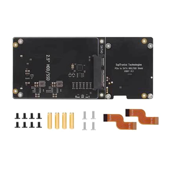 X1007 PCIe Expansion Board for 2.5" Disk and M.2 2280 SSD Adapter Fast Speed