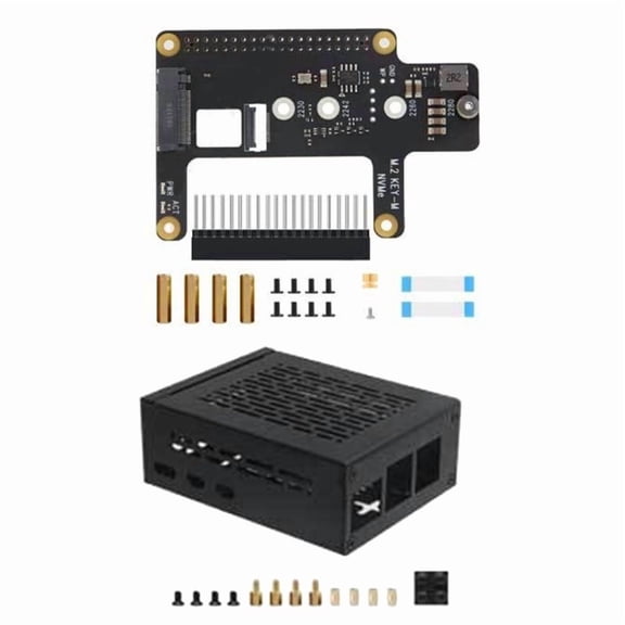 X1015 PCIe to M.2 NVMe SSD Shield Expansion Board For Raspberry Pi 5 With Up To 4TB Support And Active Cooling