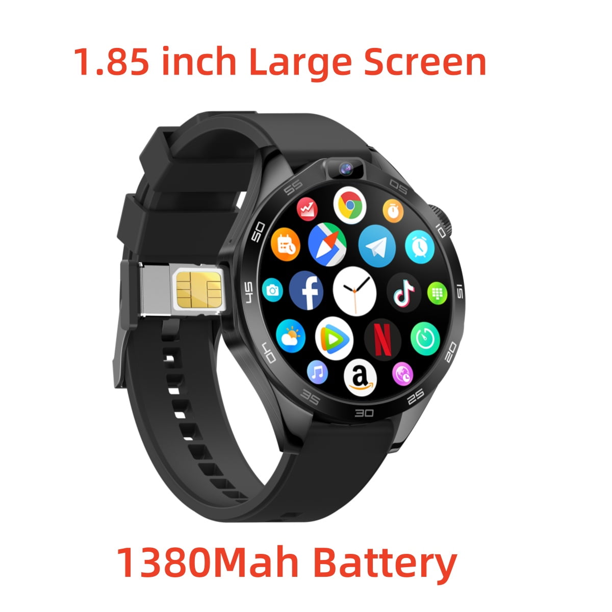 X11 4G Smart Watch Men Upgrade Chip SIM Card 4GB+128GB Android 8.1 Dual