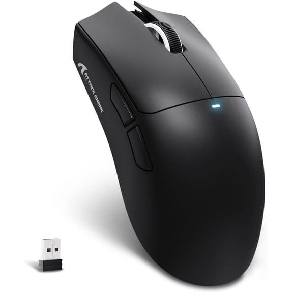 X11SE -Light  Gaming ,Tri-Modes BT5.2/Type-C Wired/2.4G,PixArt PAW3311 Gaming Sensor,22KDPI,5 Programmable Buttons for Laptop,PC, Gamer (Black)