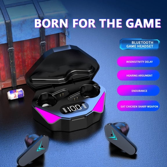 X15 Wireless Bluetooth Earphones Led-Light Game Stereo Earbuds Headset Headphone With Mic Electric Accessories for Office Home Him