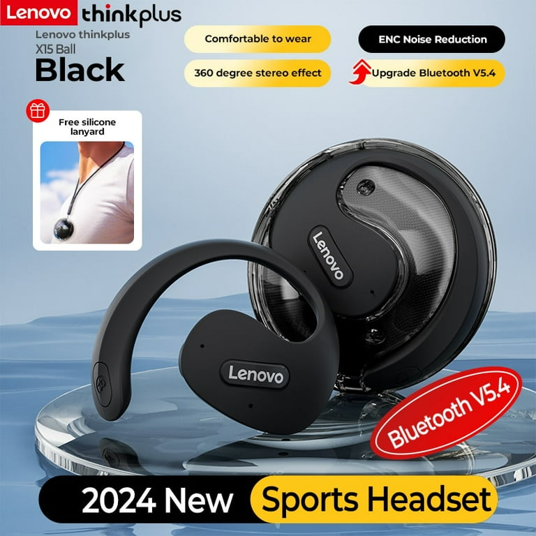 Thinkplus X15 Pro Earphones Bluetooth 5.4 HD Call Noise Cancellation Earbuds with Mic Black Walmart
