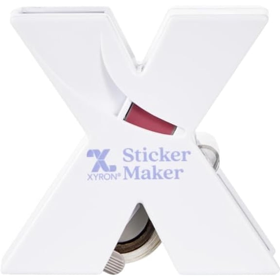 X150 Sticker Maker, Makes 1.5" Stickers, For Scrapbooking, Crafts, Cards, School Projects, Acid-Free Adhesive, Portable, Color May Vary (XRN150)
