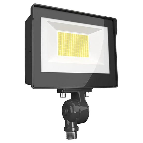 X17 XFU 3-Way Adjustable Dusk to LED Flood Light, 3000K/4000K/5000K Selectable, 15W/25W/35W Adjustable, 0-10V Dim to 10%, 120-277 Volt, 1/2 inches Knuckle Mount, X17XFU35
