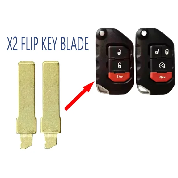X2 2018-2025 Jeep Wrangler Gladiator / Remote Flip Key Blade / PN: OHT1130261