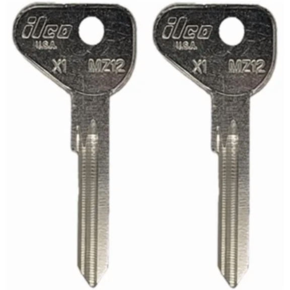 X2 FT6R / X1 / MZ12 Mechanical Key Blank for Fiat Jaguar Triumph Datsun and more