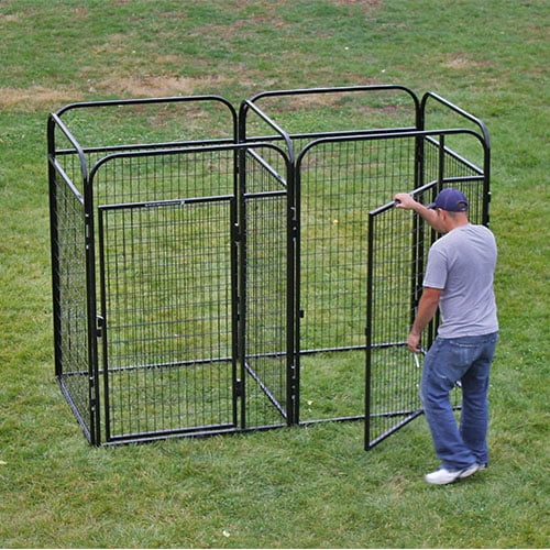 X2 K9 Kennel Store Multiple 4' X 6' Dog Kennel-Run Full Stalls