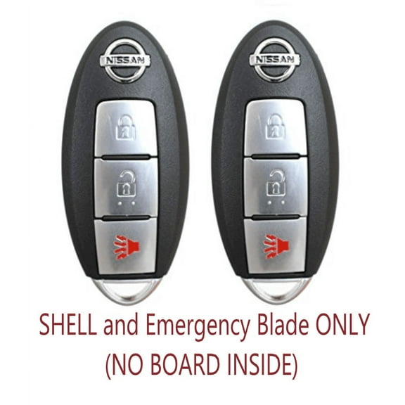 X2 NEW 3 Button Key Shell Replacement For Nissan Fcc KR5S180144014 Models VLS