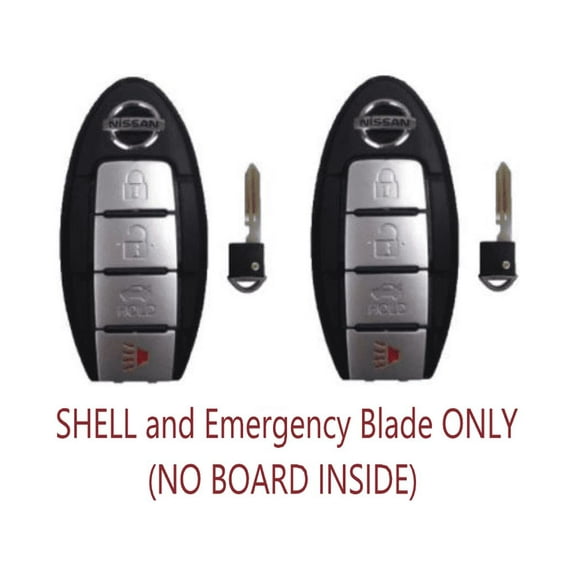 X2 NEW 4 Button Key Shell Replacement For Nissan Fcc KR5S180144014 Models VLS
