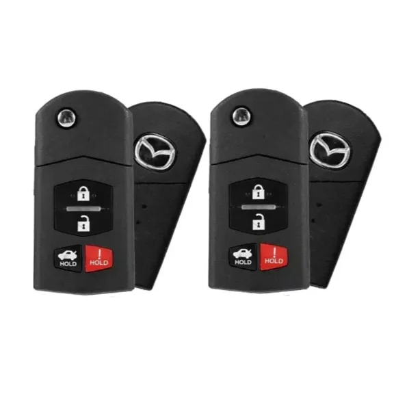 X2 NEW Mazda 2006-2015 4B Remote Flip Key BGBX1T478SKE125-01 BBM4-67-5RY VLS