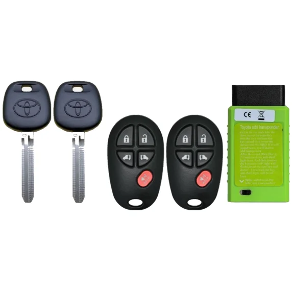 X2 New TOYOTA Sienna 2010-2015 G Chip Key + 5B Remote GQ43VT20T + Programmer A++