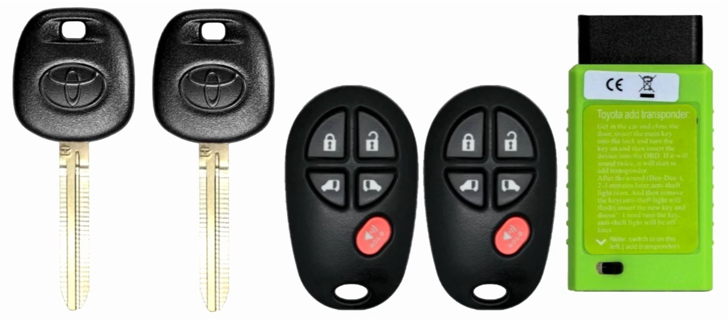 Vt Map Key Programmer X2 New TOYOTA Sienna 2015-2019 H Chip Key + 5B Remote GQ43VT20T ...