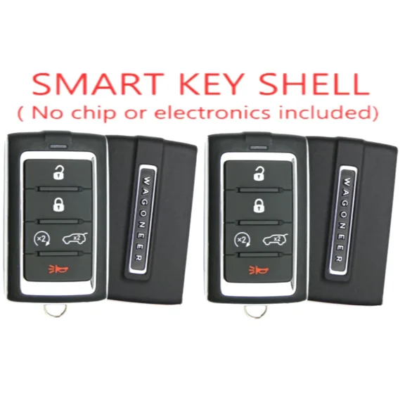 X2 Smart Key Shell Only for Jeep Wagoneer 2021-2026 | No Chip or Electronics Included | M3NWXF0B1 | 68469565AA