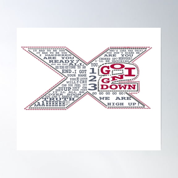 X2 Sound Track Poster Wall Art, Modern Wall Decor, 8x12 UNFRAMED