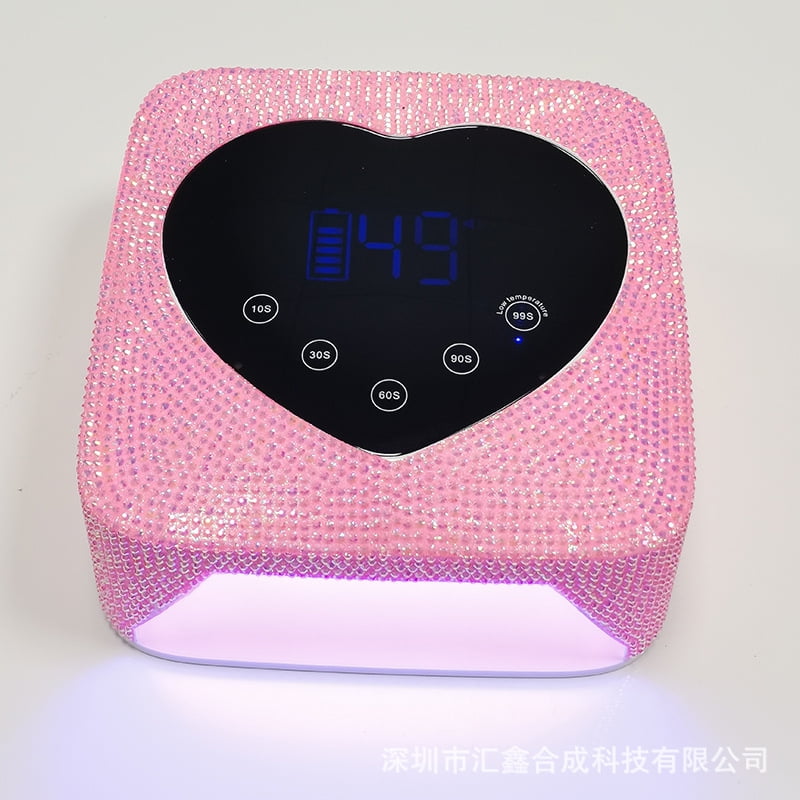 X20 Diamond-Embedded High-Power Nails Phototherapy Lamp Quick-Drying Nail Baking Gel Phototherapy Lamp 5-Speed Timing UV/LED Nail Lamp