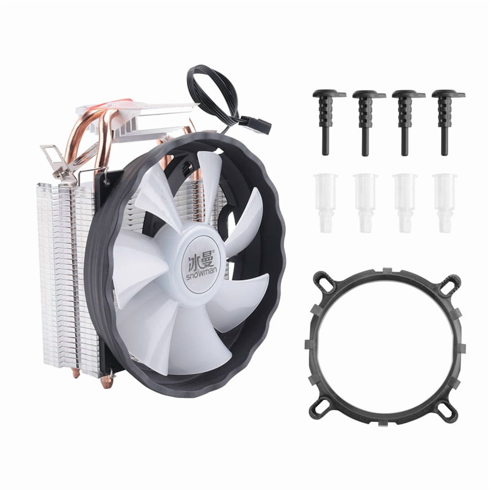 X200 CPU Cooler 2 Heat Pipes 120mm Silent Fan 4Pin PWM PC for LGA2011 ...