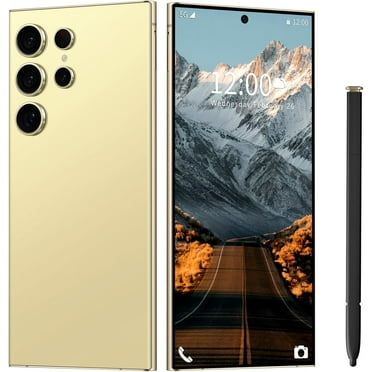 IORTUPIORW X24 Ultra Unlocked Smartphone, 8+256GB, Android 13.0, 50+108MP Camera, 6.8" HD, 6800mAh, Dual SIM, Yellow