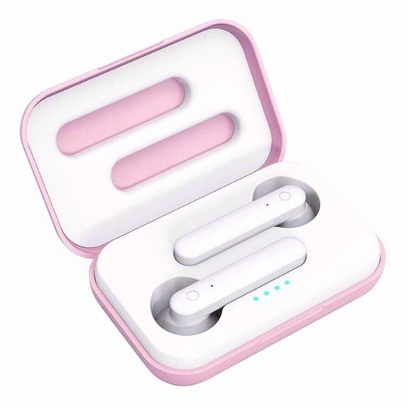X26 TWS Bluetooth 5.0 Wireless Touch Bluetooth Earphone with Magnetic Attraction Charging Box, Support Voice Assistant & Call, Pink, Blue, White