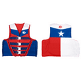 thumbnail image 1 of X2O 4 Buckle Life Vest and Jacket L/XL Texas State Flag, Red and Blue, 1 of 8