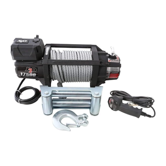 X2O Gen2 Wireless Winch | Waterproof | Textured black | Remote Control Included | Integrated Wireless Remote | 17,500 Pounds Rated Single Line Pull | With Steel Cable