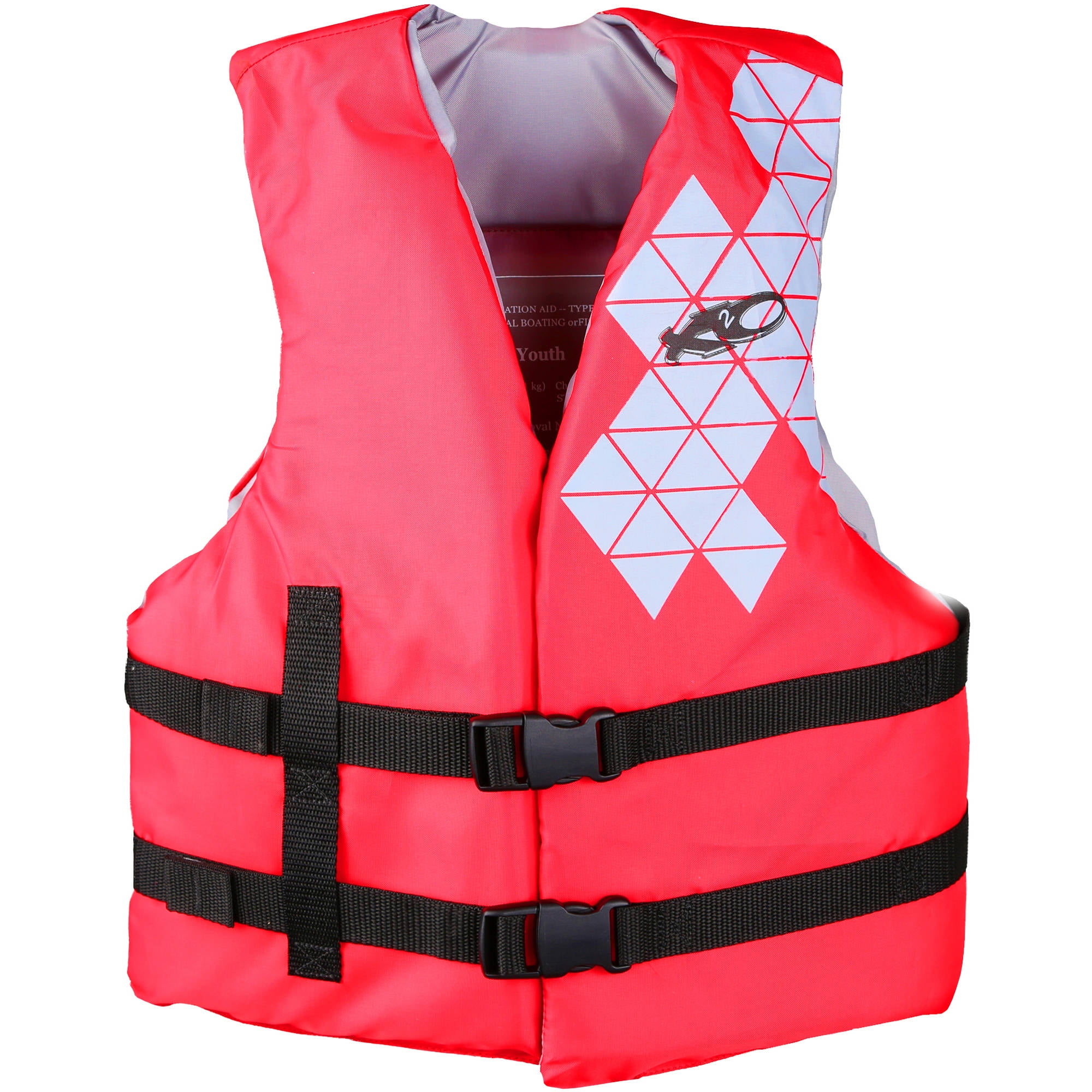 X2O Opensided Life Jacket for Youth (5090 lbs), Red