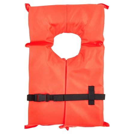 X2O U.S. Coast Guard Approved Type II Adult Life Jacket, Orange, Unisex