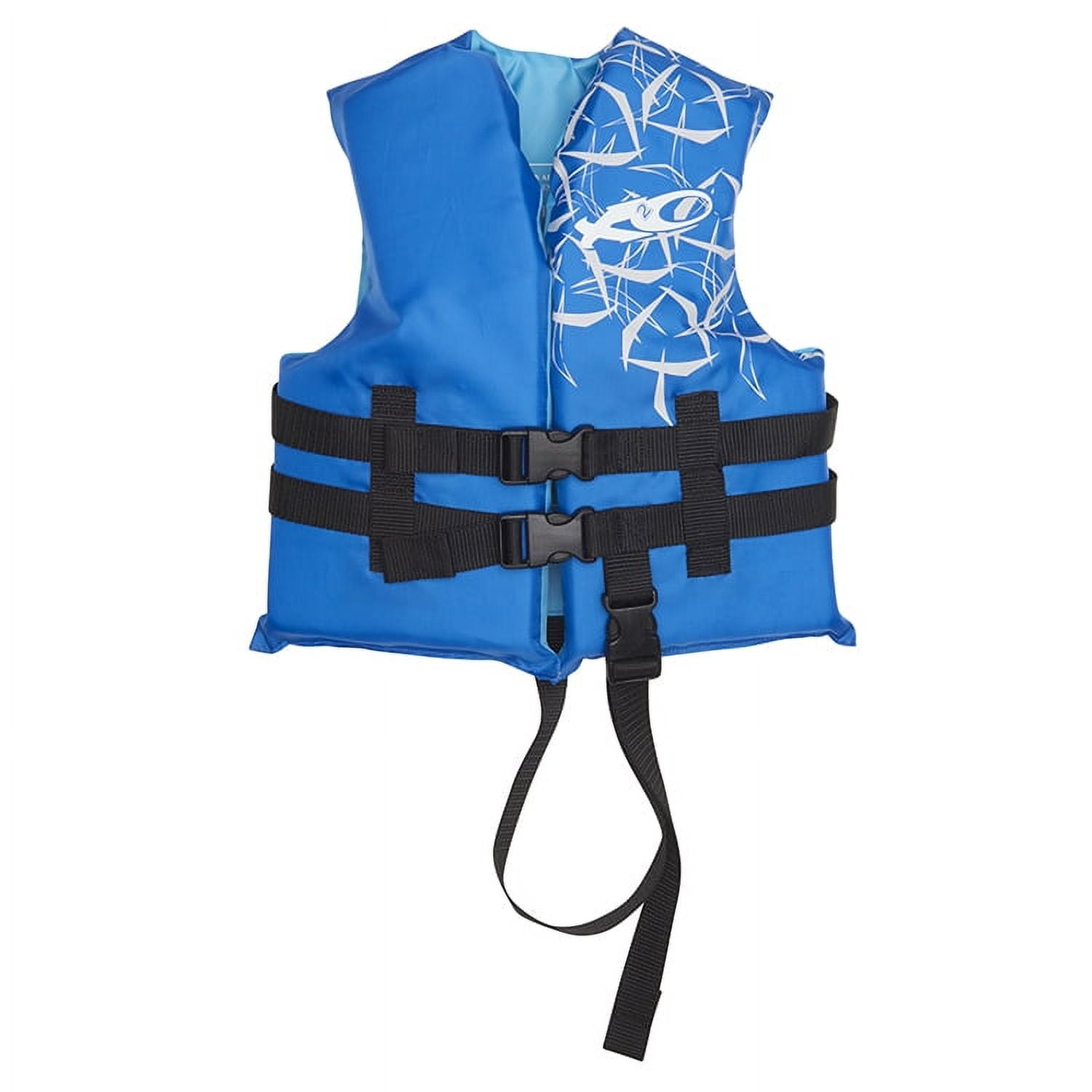 X2O Universal Child Open-Sided Life Vest and Jacket, 30lbs – 50lbs, Blue, Unisex