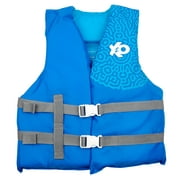 X2O Universal Youth Open-Sided Life Vest and Jacket, 50lbs - 90lbs, Blue Ocean Coral, Unisex