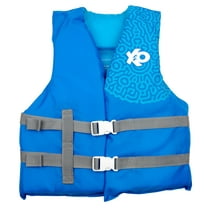 X2O Universal Youth Open-Sided Life Vest and Jacket, 50lbs - 90lbs, Blue Ocean Coral, Unisex