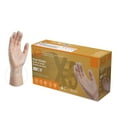 X3 Clear Vinyl Disposable Gloves, 3 Mil, FoodSafe, NonLatex, Large