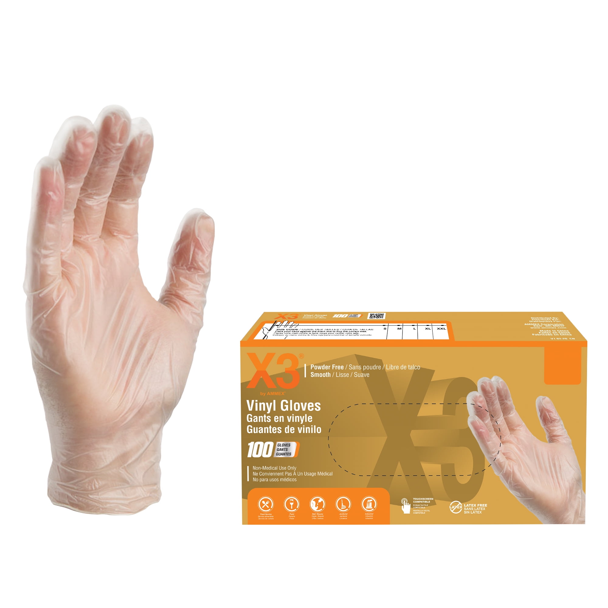 Latex Free Disposable Gloves Meaning X3 Clear Vinyl Disposable