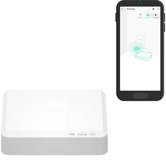 X3 Hub Smart Home Gateway: 1/4 Mile Super Long Range LoRa Enabled Smart Home Automation Bridge Home Security Monitoring System - Central Controller for YoLink Smart Home Devices - White