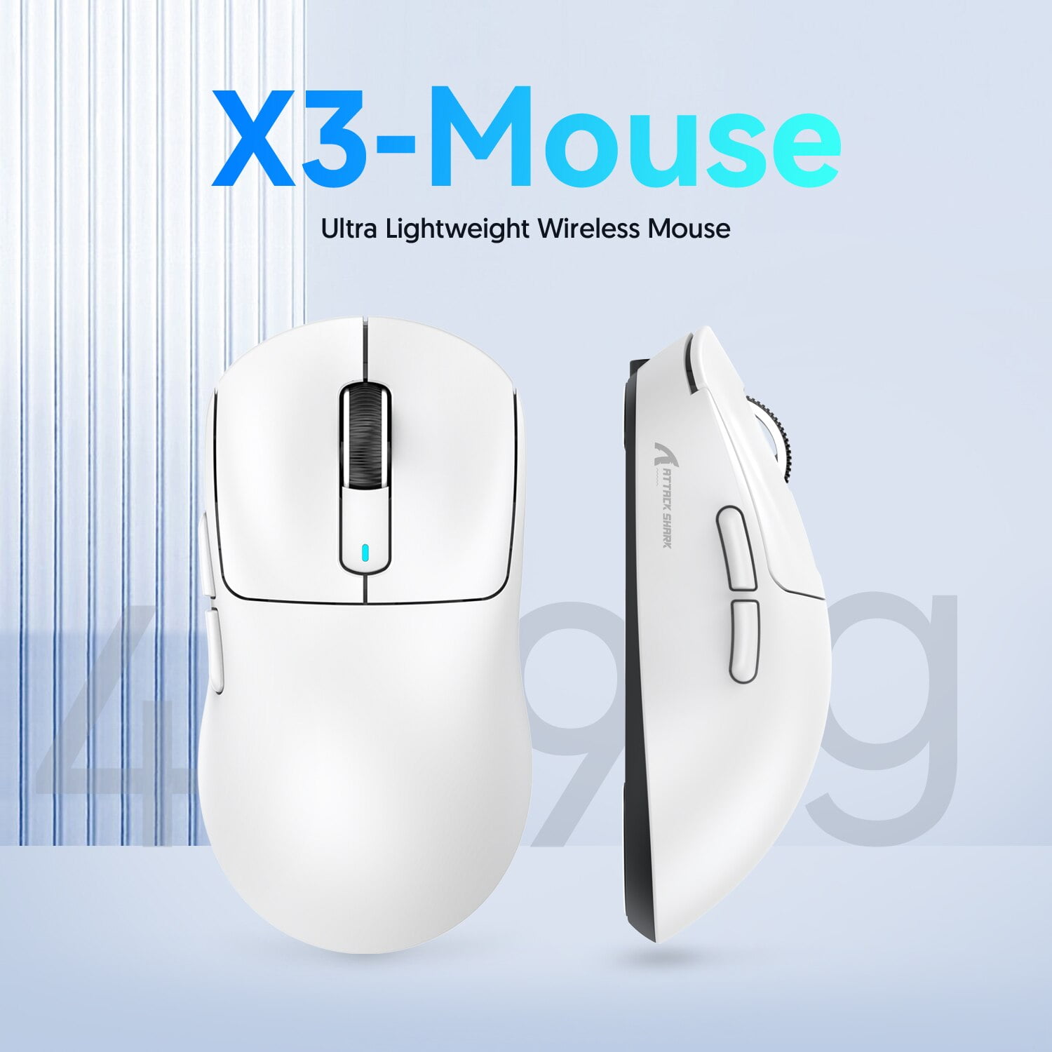 X3 Lightweight Wireless Gaming Mouse with 3 Mode 2.4G USBC Wired