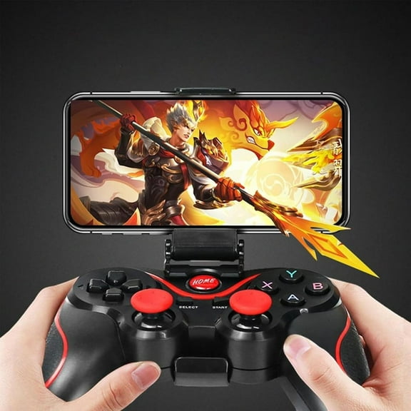 X3 Playing Controller for Android for iOS Mobile Phone TV Computer CP VR, Dual Vibration Wired BT Play Remote Machine Joystick with Built in 400mAh Rechargeable Battery