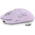 thumbnail image 1 of ATTACK SHARK X3 Wireless Gaming Mouse, 49g Ergonomic Design, Tri-Mode Bluetooth/2.4G/USB-C Wired, PAW3395 Optical Sensor, 26000 DPI, Programmable Buttons, for PC/Laptop/Mac, Purple, 1 of 10