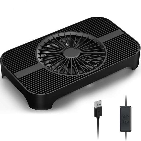 X3 USB Cooling Fan, 18dB Ultra Quiet 140mm PC Fan with Built-in Cable and One-Touch Switch Compatible Router, Receiver, Amplifier, DVR, PlayStation, Xbox, Computer Cabinet