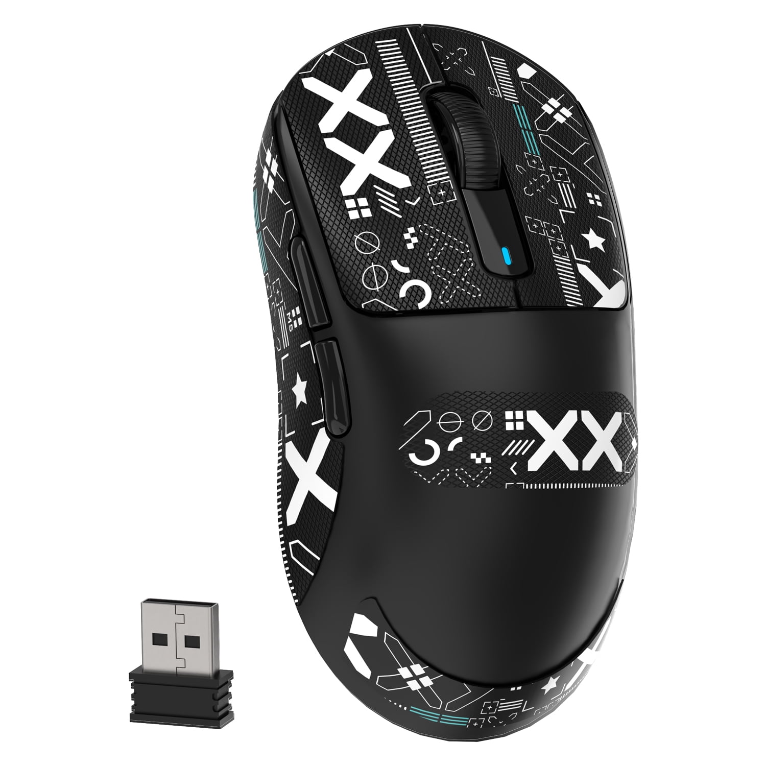 X3 Lightweight Wireless Gaming Mouse with Anti Slip Mouse Grip Tape, Self  Adhesive Design Elastics Refined Side Grips Sticker Sweat Resistant