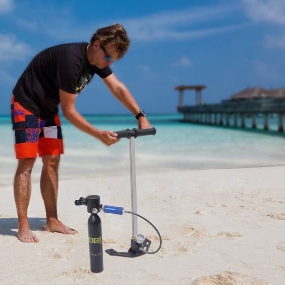 X3000 Mini Air Scuba Tank Diving Kit, 0.5L Oxygen Tank Pump Equipment for Beginners