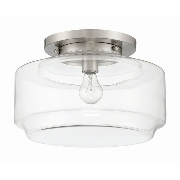 Craftmade Lighting - Peri - 1 Light Flush Mount-Brushed Polished Nickel Finish