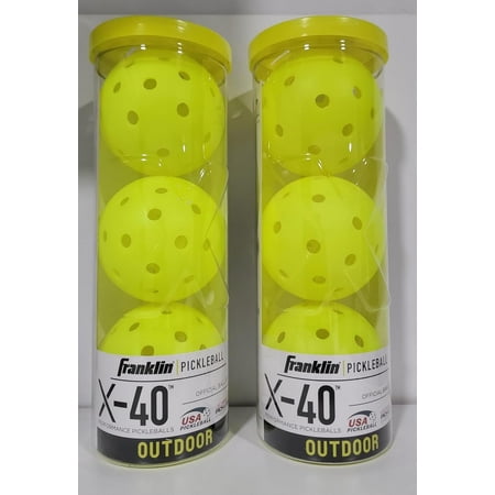 Franklin Sports X-Performance Pickleball Balls X403PC - 40 Holes - Yellow