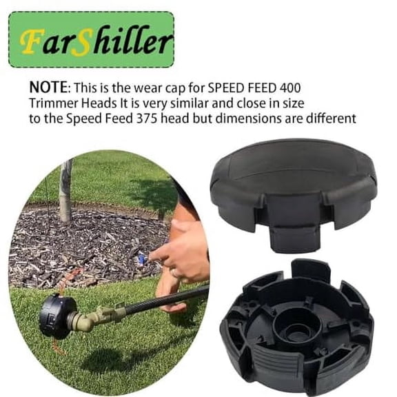 X472000070 Speed Feed Trimmer Head 400 Cover Wear Cap Spool Cover 4" Heads