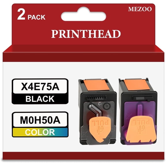 X4E75A M0H50A Print Head Combo Pack Smart Tank Plus 651 Printhead High Yield Relacement for Smart Tank 500 510 530 610 Series Smart Tank Plus 550 570 650 Series (2-Pack,Black Tri-Color)