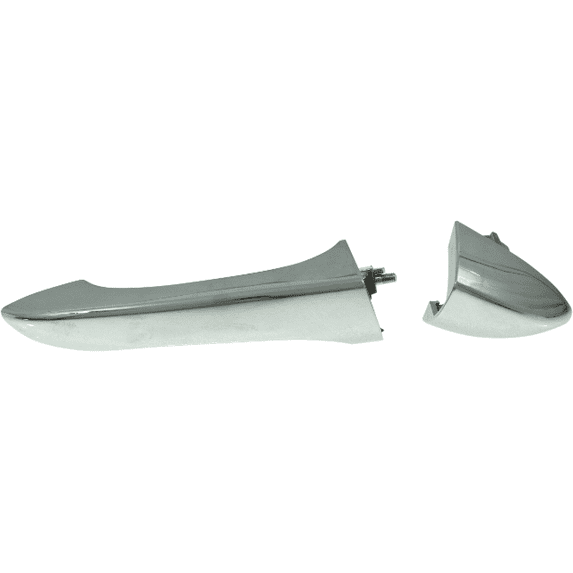 X5 00-06 FRONT EXTERIOR DOOR HANDLE RH, All Chrome, With Lever and Button Cover, Without Cable (=REAR)