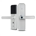 thumbnail image 1 of X5 Biometric Fingerprint Security Intelligent Tuya Smart APP Password Electronic Door Lock Built-in Eight Language Voices ,Security Locking, 1 of 6