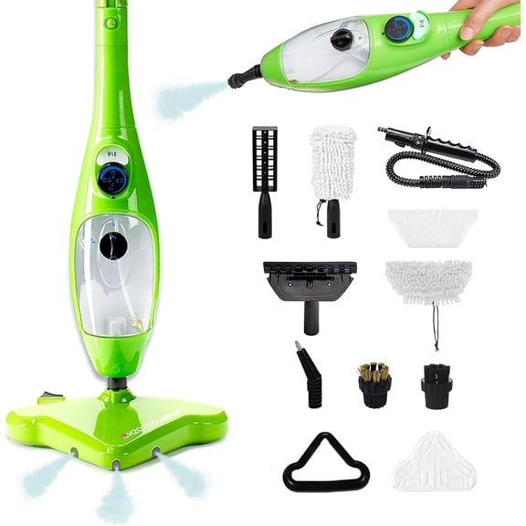 X5 Steam Mop 5-in-1 DualBlast and Handheld Steamer Cleaner For Kitchen Tile Floors, Floor Steamer, Hardwood Grout Cleaner, Upholstery Carpets