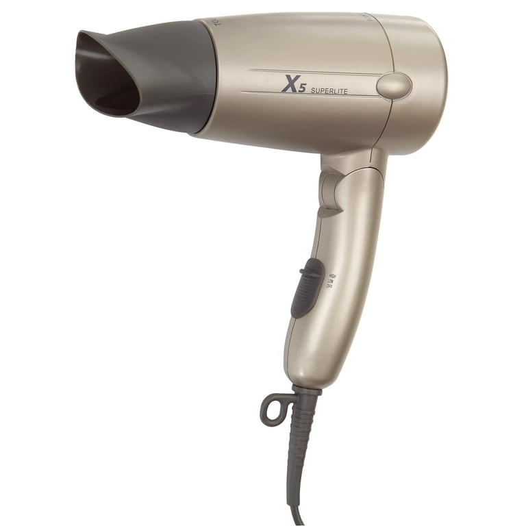 X5 Superlite Mini Travel Hair Dryer - Nano Tourmaline & Ionic